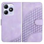 For Itel A90 Elephant Head Embossed Phone Leather Case with Lanyard(Light Purple)