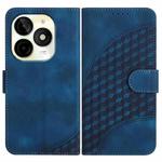 For Itel P65C Elephant Head Embossed Phone Leather Case with Lanyard(Royal Blue)
