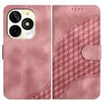 For Itel P65C Elephant Head Embossed Phone Leather Case with Lanyard(Pink)
