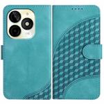 For Itel P65C Elephant Head Embossed Phone Leather Case with Lanyard(Light Blue)