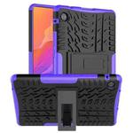 For Huawei MatePad T 8 Tire Texture Shockproof TPU + PC Protective Case with Holder(Purple)