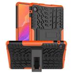 For Huawei MatePad T 8 Tire Texture Shockproof TPU + PC Protective Case with Holder(Orange)