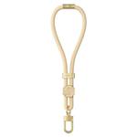 DUX DUCIS Garden Series Swastika Pattern Adjustable Short Phone Lanyard(Glaze Yellow)
