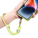 DUX DUCIS Garden Series Tile Pattern Adjustable Short Phone Lanyard(Green Yellow)