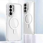 For Samsung Galaxy A26 5G Dual-Color Clear Acrylic Hybrid TPU MagSafe Phone Case(Transparent)
