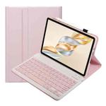 For Honor Pad X9 Pro 11.5 AH28 Ultra-thin Detachable Bluetooth Keyboard Leather Tablet Case(Pink White)