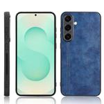 For Samsung Galaxy S25 5G Cow Pattern Sewing Back Cover Phone Case(Blue)