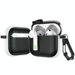 For AirPods 4 Colorful Lock Earphones Protective Case(White)