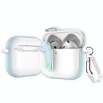 For AirPods 4 Colorful Lock Earphones Protective Case(Light Blue)