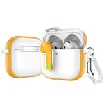 For AirPods 4 Colorful Lock Earphones Protective Case(Yellow)
