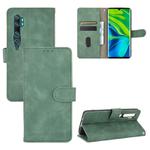 For Xiaomi Mi CC9 Pro Solid Color Skin Feel Magnetic Buckle Horizontal Flip Calf Texture PU Leather Case with Holder & Card Slots & Wallet(Green)