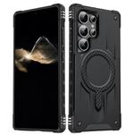 For Samsung Galaxy S23 Ultra 5G Straship MagSafe TPU Hybrid PC Phone Case(Black)