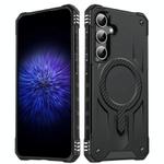 For Samsung Galaxy S23 FE 5G Straship MagSafe TPU Hybrid PC Phone Case(Black)