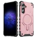 For Samsung Galaxy S23 FE 5G Straship MagSafe TPU Hybrid PC Phone Case(Rose Gold)
