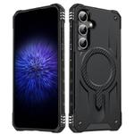 For Samsung Galaxy S24 FE 5G Straship MagSafe TPU Hybrid PC Phone Case(Black)