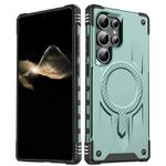 For Samsung Galaxy S25 Ultra 5G Straship MagSafe TPU Hybrid PC Phone Case(Midnight Green)