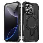 For iPhone 16 Pro Max Straship MagSafe TPU Hybrid PC Phone Case(Black)