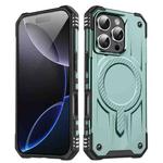 For iPhone 16 Pro Straship MagSafe TPU Hybrid PC Phone Case(Midnight Green)