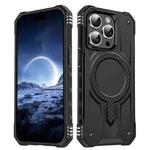 For iPhone 15 Pro Max Straship MagSafe TPU Hybrid PC Phone Case(Black)