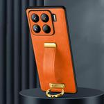 For Xiaomi 15 Pro SULADA PC Hybrid Leather Texture Skin Feel Shockproof Phone Case(Orange)