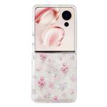 For Honor Magic V Flip Shell Texture Flower Pattern Protective Phone Case(Floral)