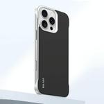 For iPhone 16 Pro Max SULADA Skin Feel Liquid Leather Shockproof Phone Case(Black)