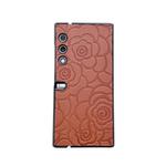 For Honor V Purse Impression Camellia Pattern Protective Phone Case(Brown)