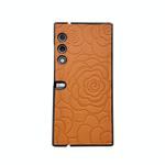 For Honor V Purse Impression Camellia Pattern Protective Phone Case(Orange)