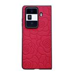 For Honor Magic Vs2 Impression Camellia Pattern Protective Phone Case(Red)