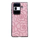 For Honor Magic Vs3 Impression Camellia Pattern Protective Phone Case(Pink)