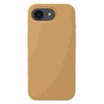 For iPhone 16e Liquid Silicone Phone Case(Khaki)