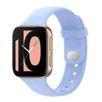 For OPPO Watch 41mm Silicone Watch Band(Chrysanthemum Blue)