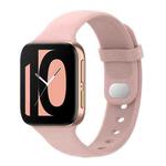 For OPPO Watch 41mm Silicone Watch Band(Pink Sand)