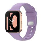 For OPPO Watch 46mm Silicone Watch Band(Light Purple)