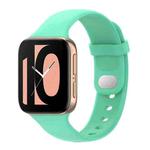 For OPPO Watch 46mm Silicone Watch Band(Stay Blue And Green)