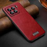 For Xiaomi 15 SULADA Shockproof TPU Hybrid Handmade Leather Phone Case(Red)