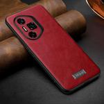 For Honor 300 Ultra SULADA Shockproof TPU Hybrid Handmade Leather Phone Case(Red)