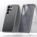 For Samsung Galaxy S25 Ultra 5G SULADA Light Sand MagSafe Magnetic PC Hybrid TPU Phone Case(Grey)