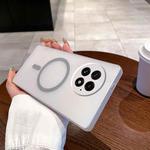 For OnePlus 13 Fine Hole Ice Fog MagSafe PC Phone Case(Titanium Grey)