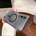 For OnePlus Ace 3V Fine Hole Ice Fog MagSafe PC Phone Case(Transparent Black)