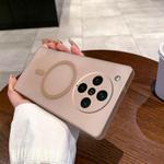 For OPPO Find X8 Pro Fine Hole Ice Fog MagSafe PC Phone Case(Gold)
