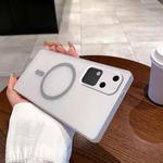 For vivo S18 Fine Hole Ice Fog MagSafe PC Phone Case(Titanium Grey)