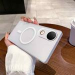 For vivo S20 Fine Hole Ice Fog MagSafe PC Phone Case(White)