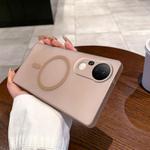 For vivo S20 Pro Fine Hole Ice Fog MagSafe PC Phone Case(Gold)