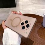 For vivo X100 Fine Hole Ice Fog MagSafe PC Phone Case(Gold)