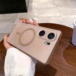 For vivo iQOO Neo9 Fine Hole Ice Fog MagSafe PC Phone Case(Gold)