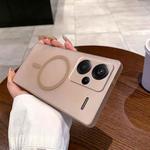 For Redmi Note 13 Pro+ 5G Fine Hole Ice Fog MagSafe PC Phone Case(Gold)