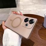 For Redmi Turbo 3 Fine Hole Ice Fog MagSafe PC Phone Case(Gold)
