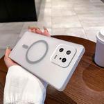For Xiaomi 13 Fine Hole Ice Fog MagSafe PC Phone Case(Titanium Grey)