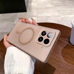 For Xiaomi 15 Fine Hole Ice Fog MagSafe PC Phone Case(Gold)